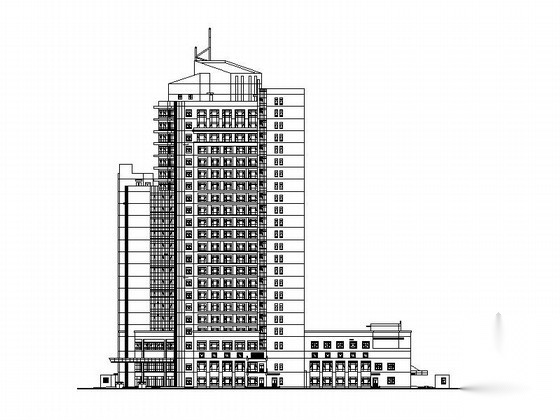 [海南]十四层医院建筑施工图（知名设计院）