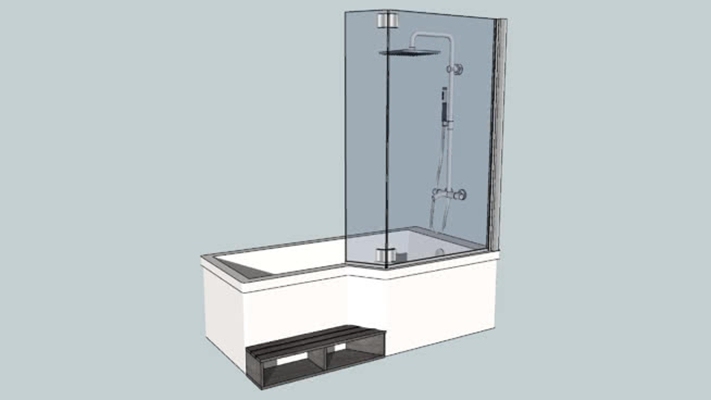 浴缸 草图大师模型