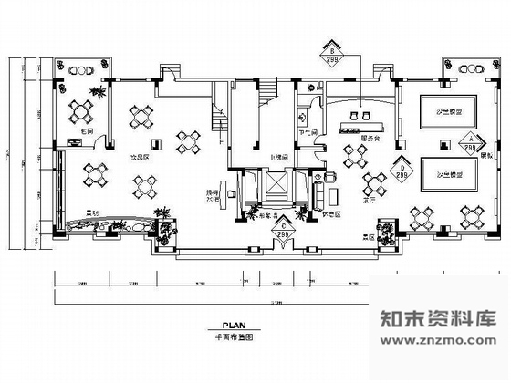 施工图某售楼处装修图