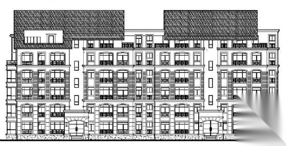 无锡长江国际花园5号8号住宅楼建筑施工图