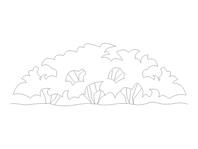 景观灯具详图 灌木