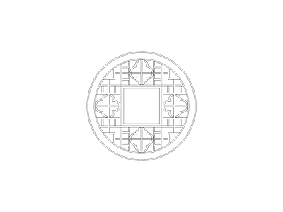 窗 中式家具图块