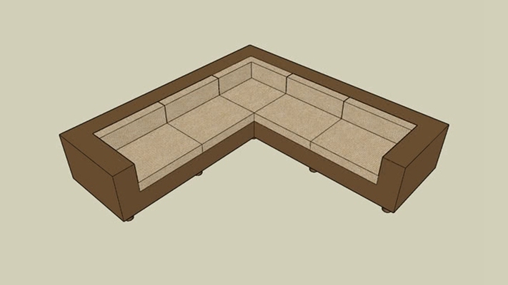 多人沙发 草图大师模型