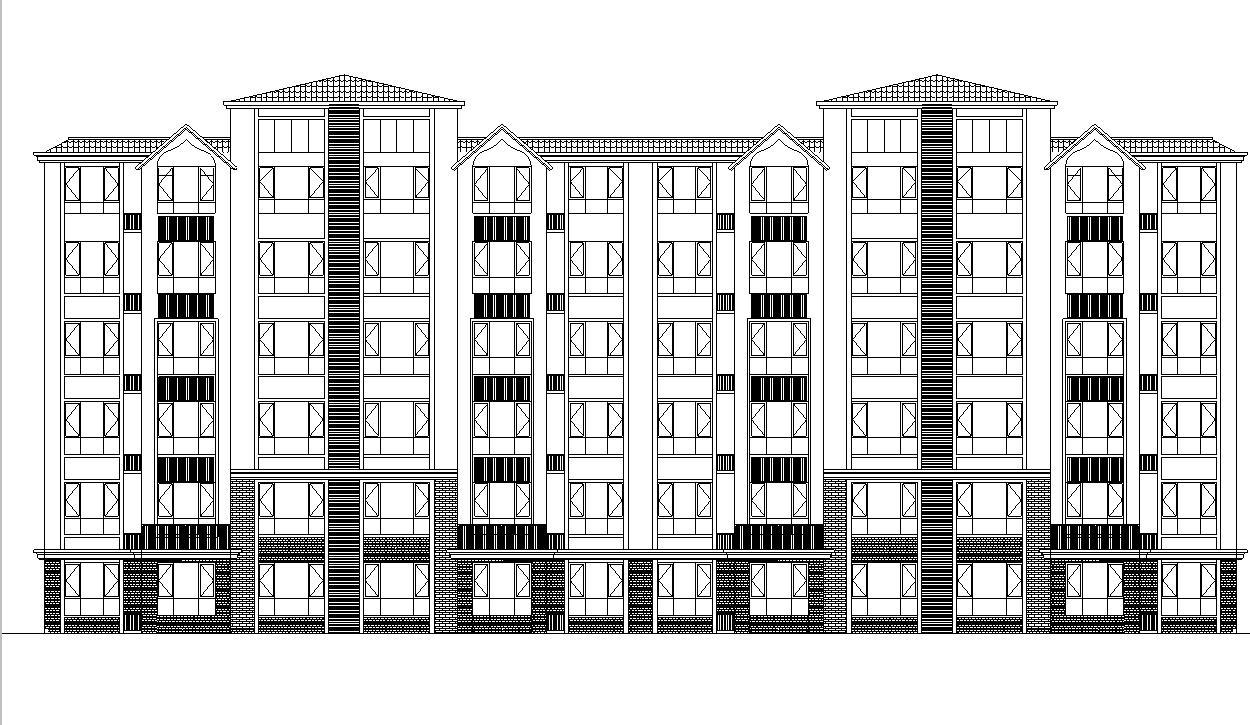 [宁夏]多层框架剪力墙住宅建筑施工图（含多栋住宅楼及...