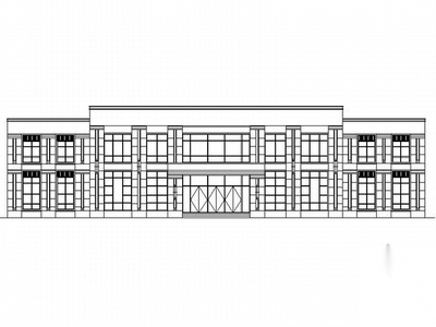 [南通]某商业中心售楼处建筑施工图