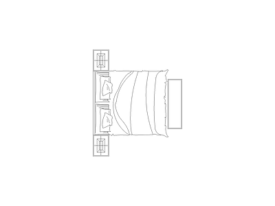 床 精整平面图块施工图平面图块