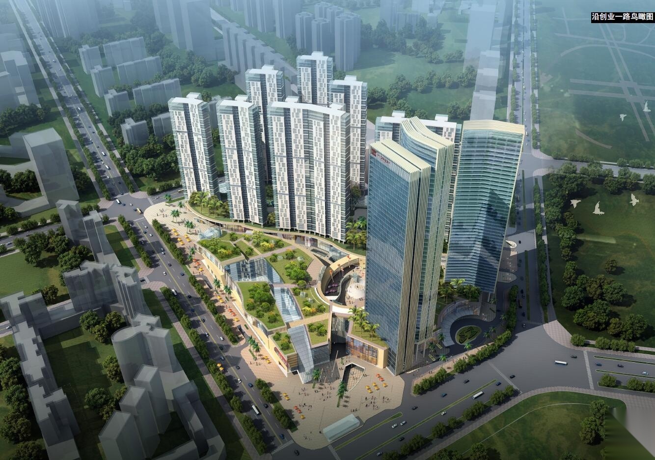 [深圳]西岸商业广场概念方案设计