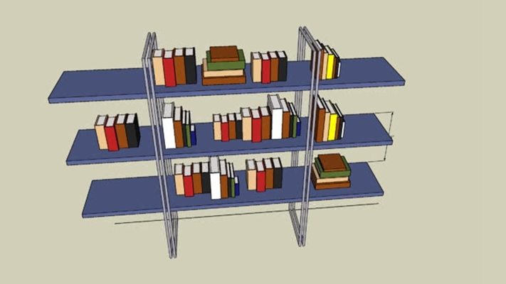 书架 草图大师模型