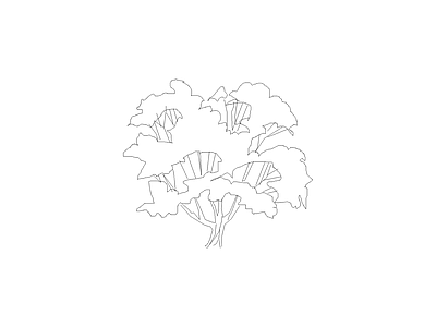 乔木种植 床图块