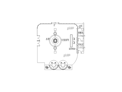 工装综合图块 餐饮家具模块