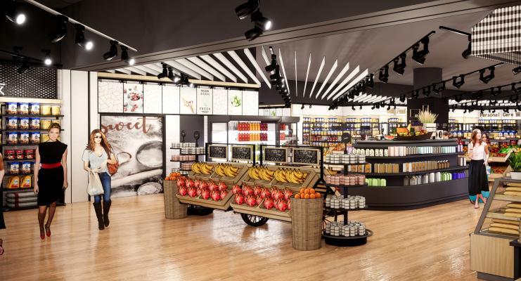 法式超市便利店 商场 百货 果蔬区 生活用品区