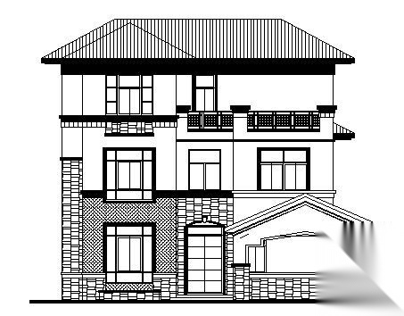 广东东莞三层别墅建筑结构施工图