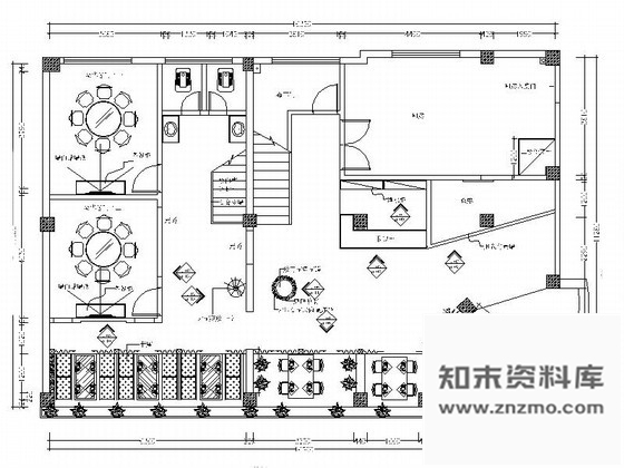 施工图雅致意境酒楼室内装修图含效果