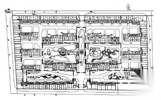 杭州小区景观规划部分施工图 居住区景观 示范区景观
