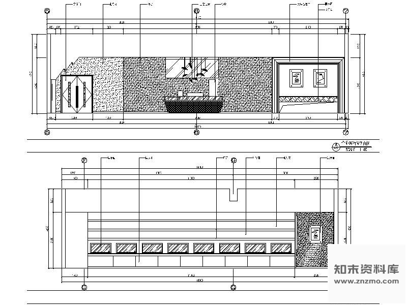 图块/节点烟厂企业展示厅立面图