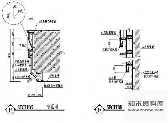图块/节点墙面造型 墙面通用节点