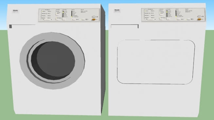 洗衣机 草图大师模型