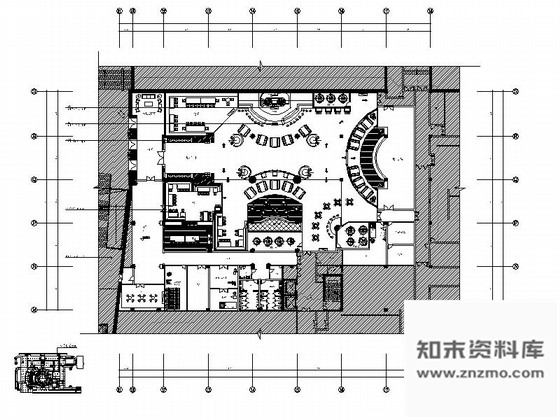 施工图某德国风格餐厅室内装修图