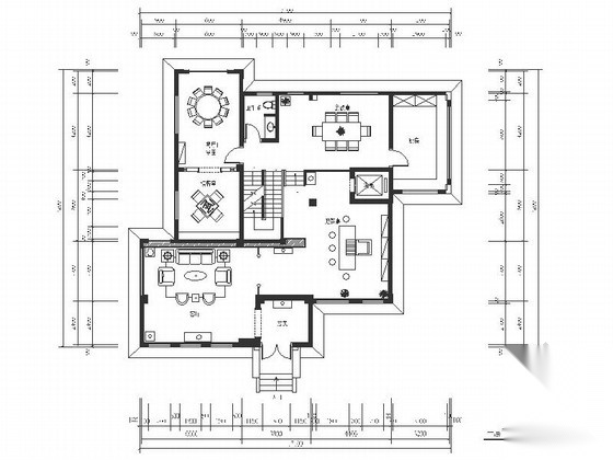 [原创]豪华典雅中式风格三层别墅室内装修施工图