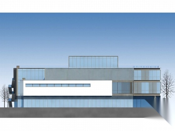 [四川]现代风格多层农贸市场建筑施工图（含效果图）