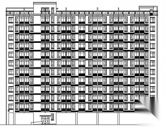 [义乌市]某十二层单身公寓建筑施工图