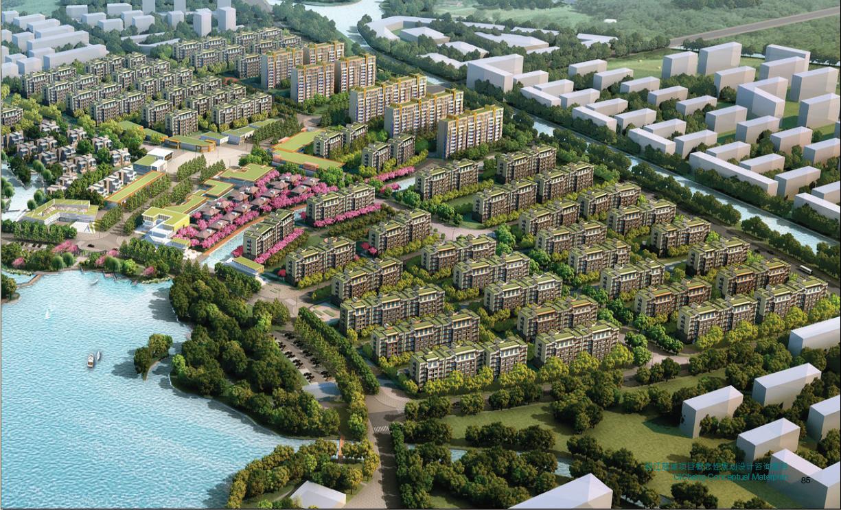 [浙江]新中式风格多功能城市综合体建筑设计方案文本 规划设计