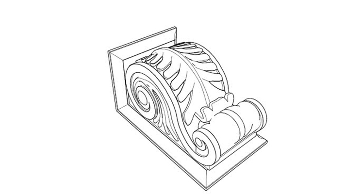 墙面花雕 草图大师模型
