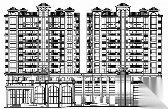 [深圳东莞]某十二层商住楼建筑施工图