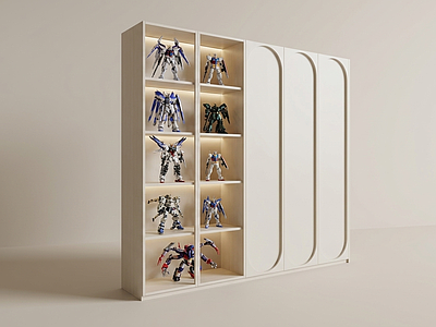嵌入式玩具展示柜储物柜