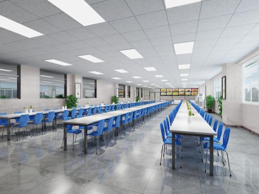现代学校食堂