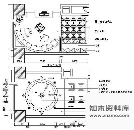 图块/节点KTV包房空间