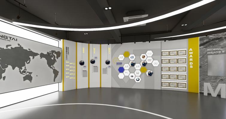 现代汽车展示厅 零部件