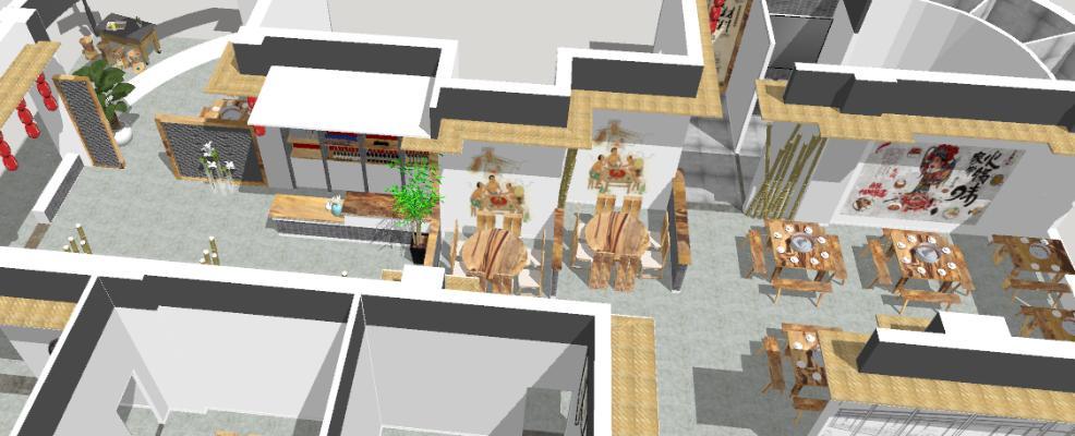 中式风格火锅店