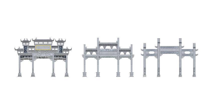 古建筑牌楼造型