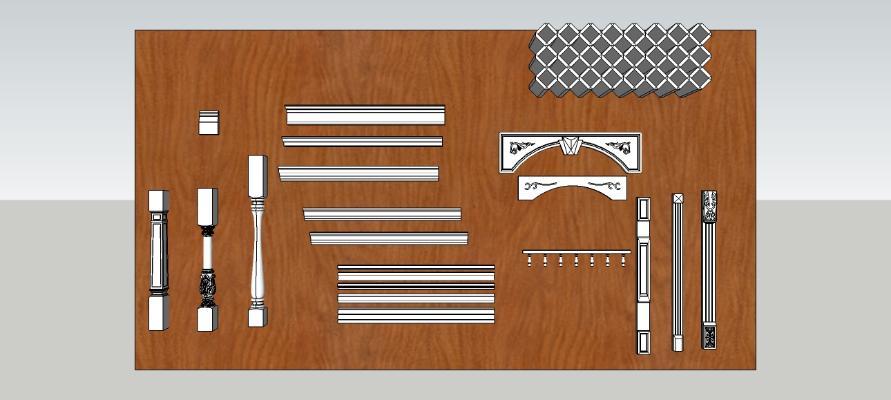 罗马柱   踢脚线   楣板   顶线   柱型 编钟 家居物品 柜子 筷子 指示牌
