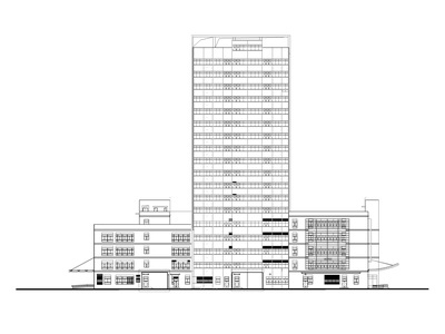 [上海]高层医院门急诊医技综合楼建筑施工图