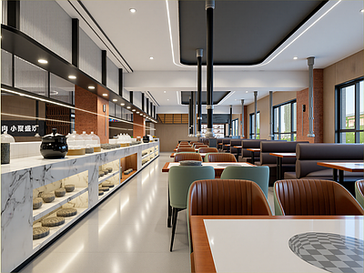 现代自助餐厅
