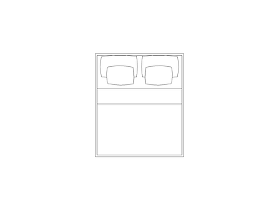 床 室内家具装饰综合图块