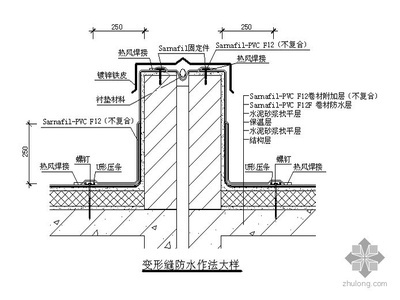 图集建筑细部构造cad精选图集-平屋面建筑构造 建筑通用节点