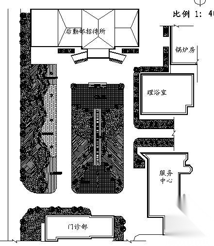 招待所前地块景观设计图纸