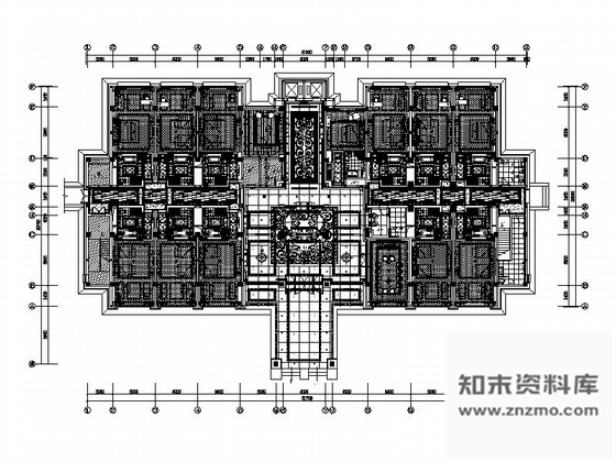施工图江苏优雅浪漫酒店客房楼装修CAD设计图