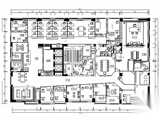[福建]全资控股地产现代办公室装修图（含效果）