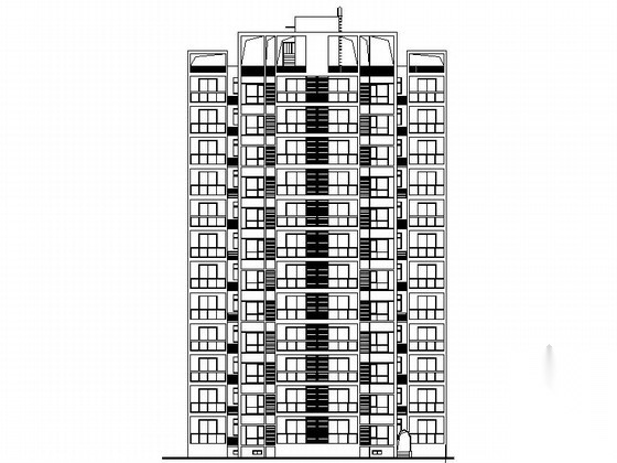 [陕西]现代风格高层住宅区建筑施工图（含效果图）