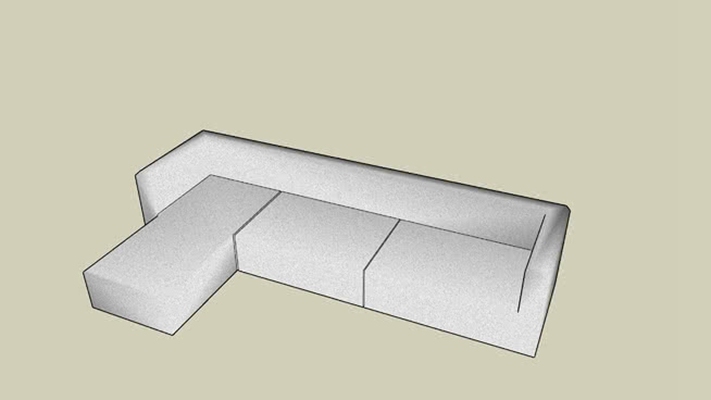 组合沙发 草图大师模型