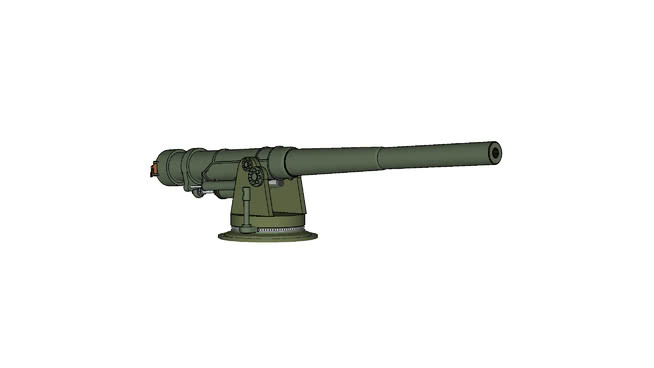 Coast Artillery 6-in Pedestal Mount Rapid Fire Gun 大炮 步枪 望远镜 麦克风 左轮手枪