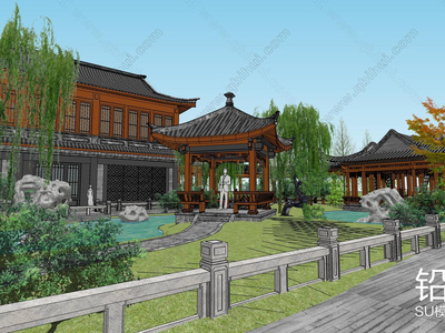 中式绿地王府四合院