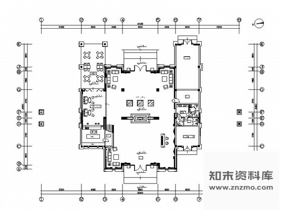 施工图浙江新城核心区雅致中式风情会所设计装修施工图含效果及手绘图