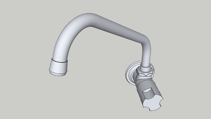 水龙头 草图大师模型