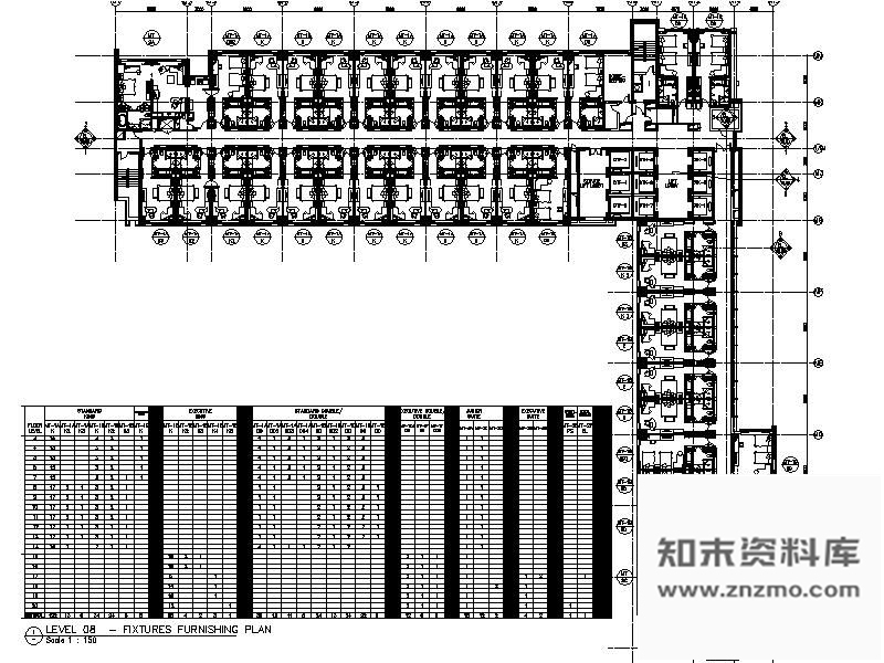 施工图某快捷酒店装修图