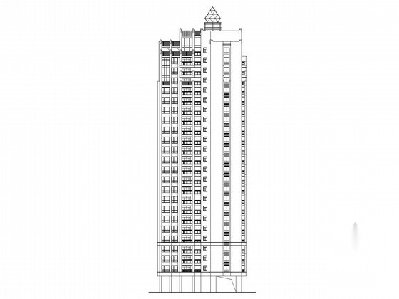 [深圳]二十四层高层商住楼建筑施工图